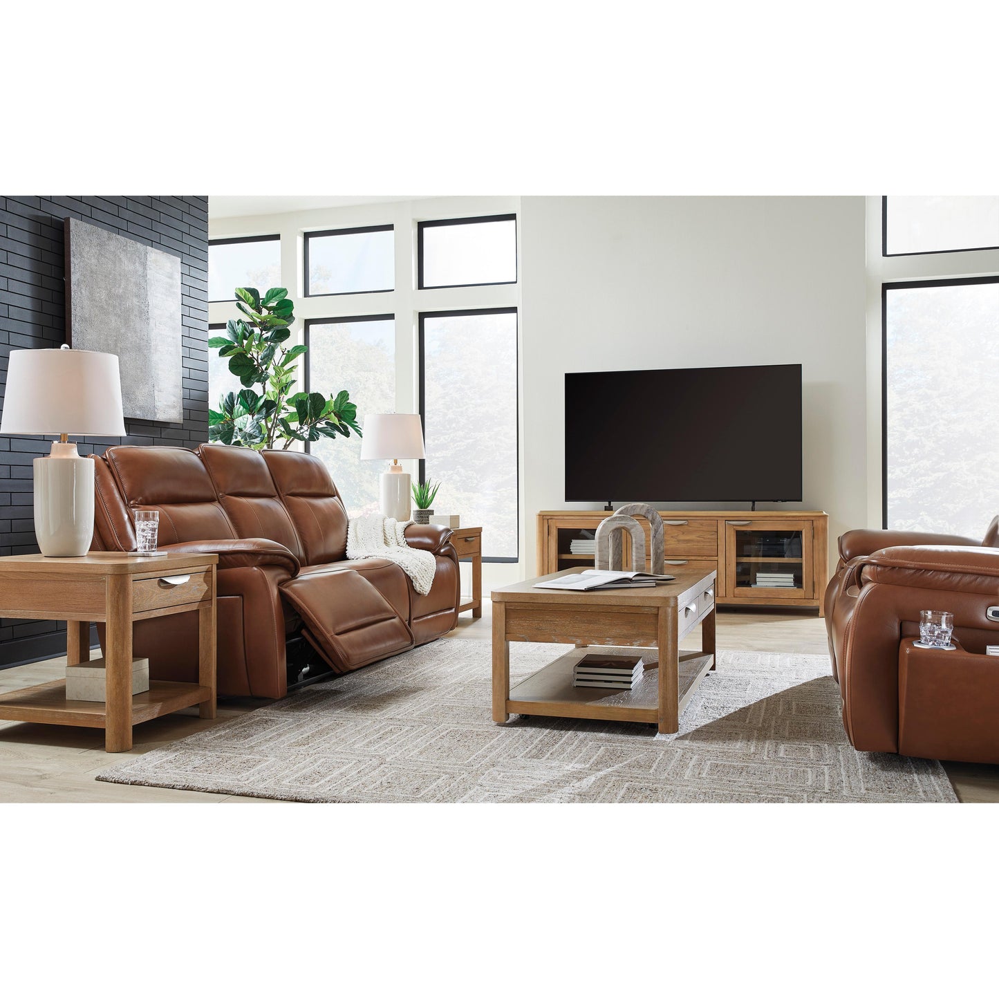 Signature Design by Ashley Healy Pier U1120418 Power Reclining Loveseat with Console and Adjustable Headrest IMAGE 11