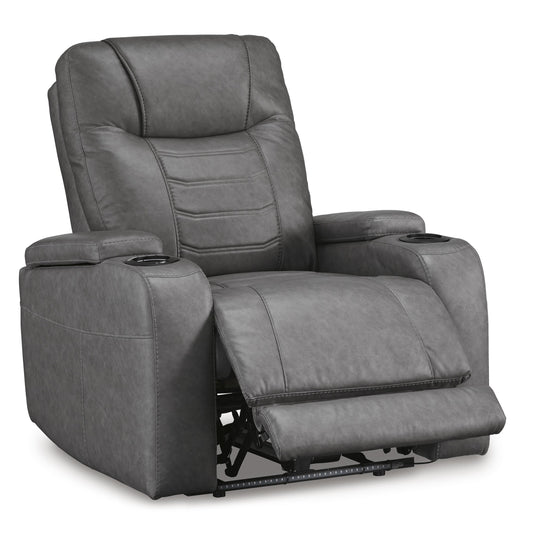 Signature Design by Ashley Schooner Rocks 1610213 Power Recliner with Adjustable Headrest IMAGE 2