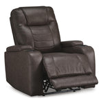 Signature Design by Ashley Schooner Rocks 1610413 Power Recliner with Adjustable Headrest IMAGE 2