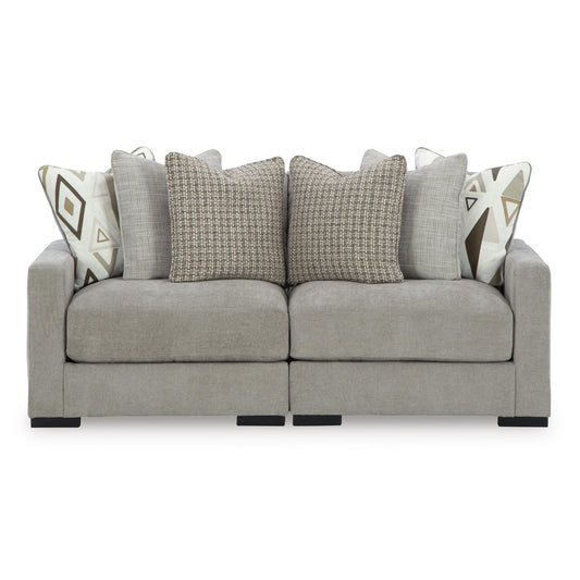  Benchcraft Aslan Court 20305S1 2 pc Loveseat Sectional IMAGE 1
