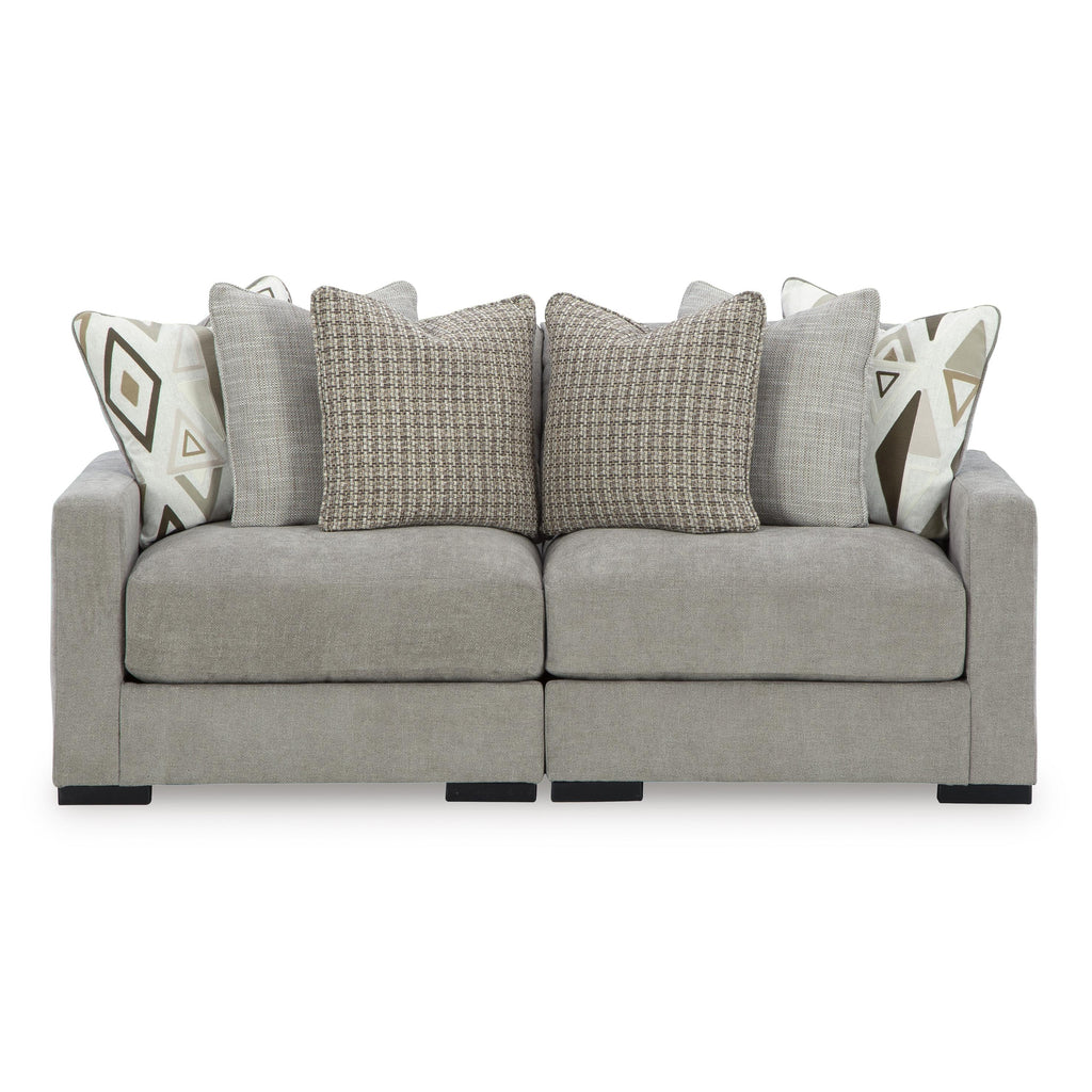  Benchcraft Aslan Court 20305S1 2 pc Loveseat Sectional IMAGE 1