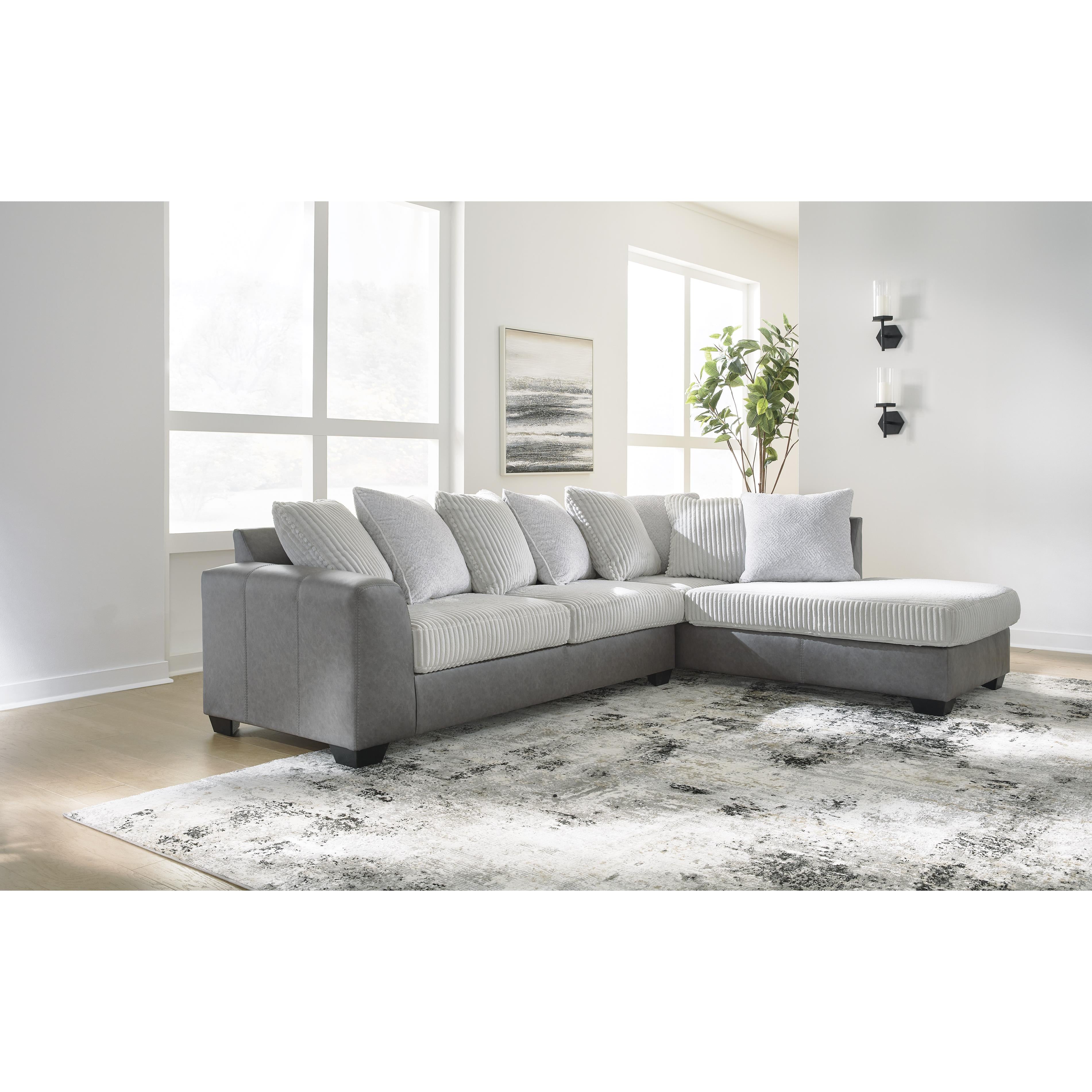 Benchcraft Clairette Court 31503S2 2 pc Sectional with Chaise