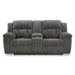Signature Design by Ashley Frohn Reclining Fabric Loveseat with Console 3740694 IMAGE 3