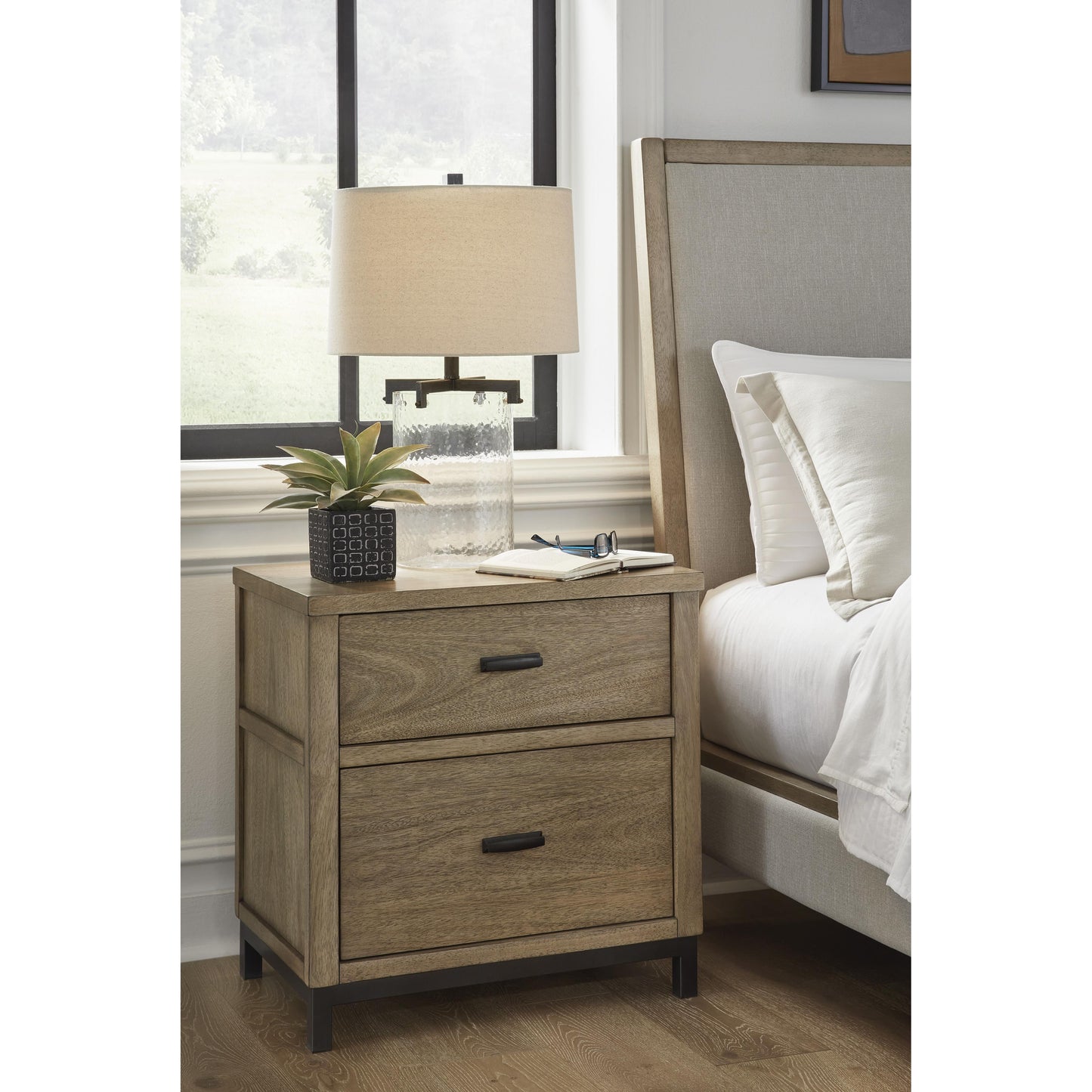 Benchcraft Tomtyn B622-92 Two Drawer Night Stand IMAGE 6