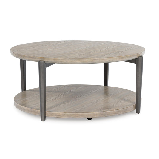 Signature Design by Ashley Dyonton T574-8 Round Cocktail Table IMAGE 1