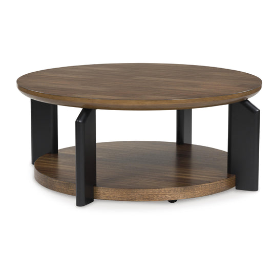 Signature Design by Ashley Kraeburn T624-8 Round Cocktail Table IMAGE 1
