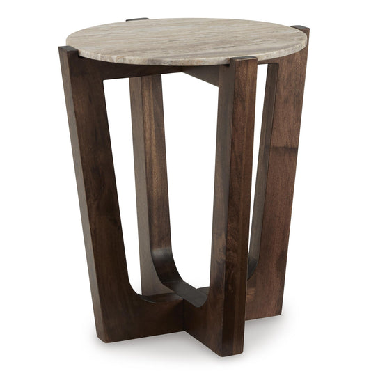 Signature Design by Ashley Tanidore T667-6 Round End Table IMAGE 1
