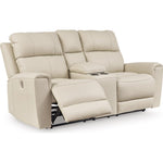 Signature Design by Ashley Dahlmoore U1320096 Double Reclining Power Loveseat with Console IMAGE 2