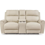 Signature Design by Ashley Dahlmoore U1320096 Double Reclining Power Loveseat with Console IMAGE 3