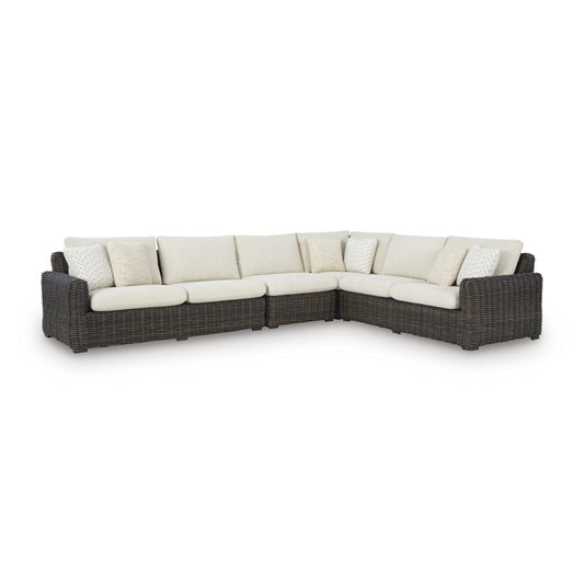  Signature Design by Ashley Kimora P711P2 4 pc Outdoor Sectional IMAGE 1