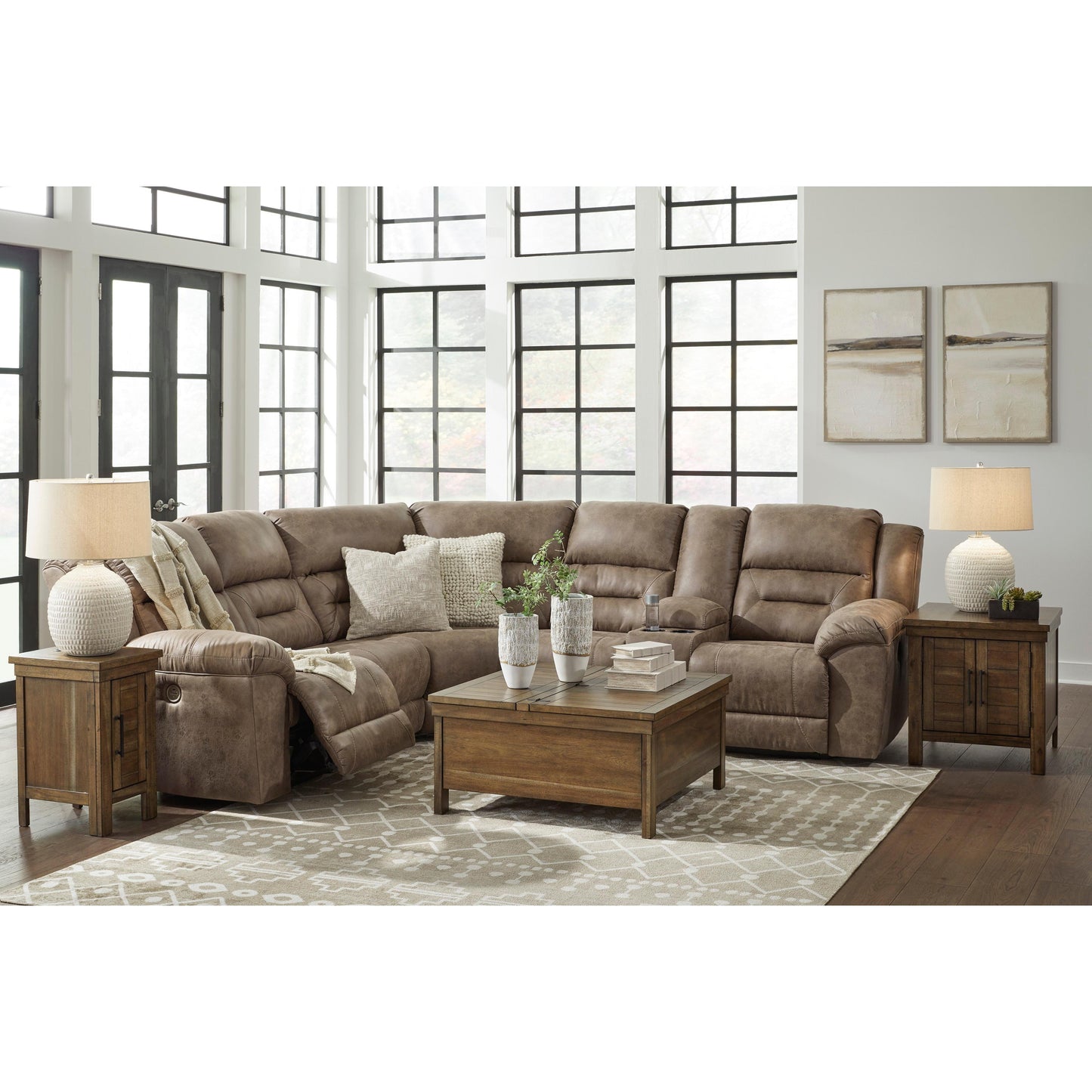  Signature Design by Ashley Ravenel 83106S2C 3 pc Power Reclining Sectional IMAGE 5