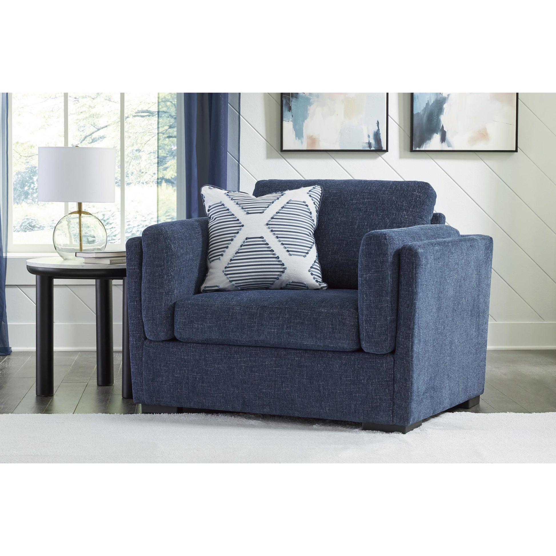 Benchcraft Evansley 54502U1 Oversized Chair and Ottoman IMAGE 3
