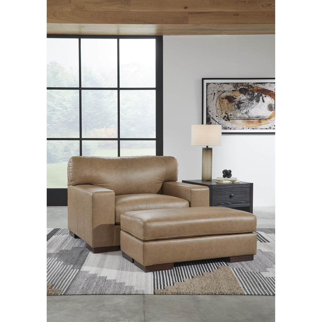 Signature Design by Ashley Lombardia 57302U2 Oversized Chair and Ottoman IMAGE 1