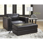 Signature Design by Ashley Amiata 57405U3 Oversized Chair and Ottoman IMAGE 1