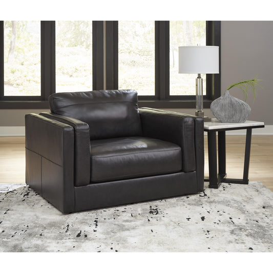 Signature Design by Ashley Amiata 57405U3 Oversized Chair and Ottoman IMAGE 2