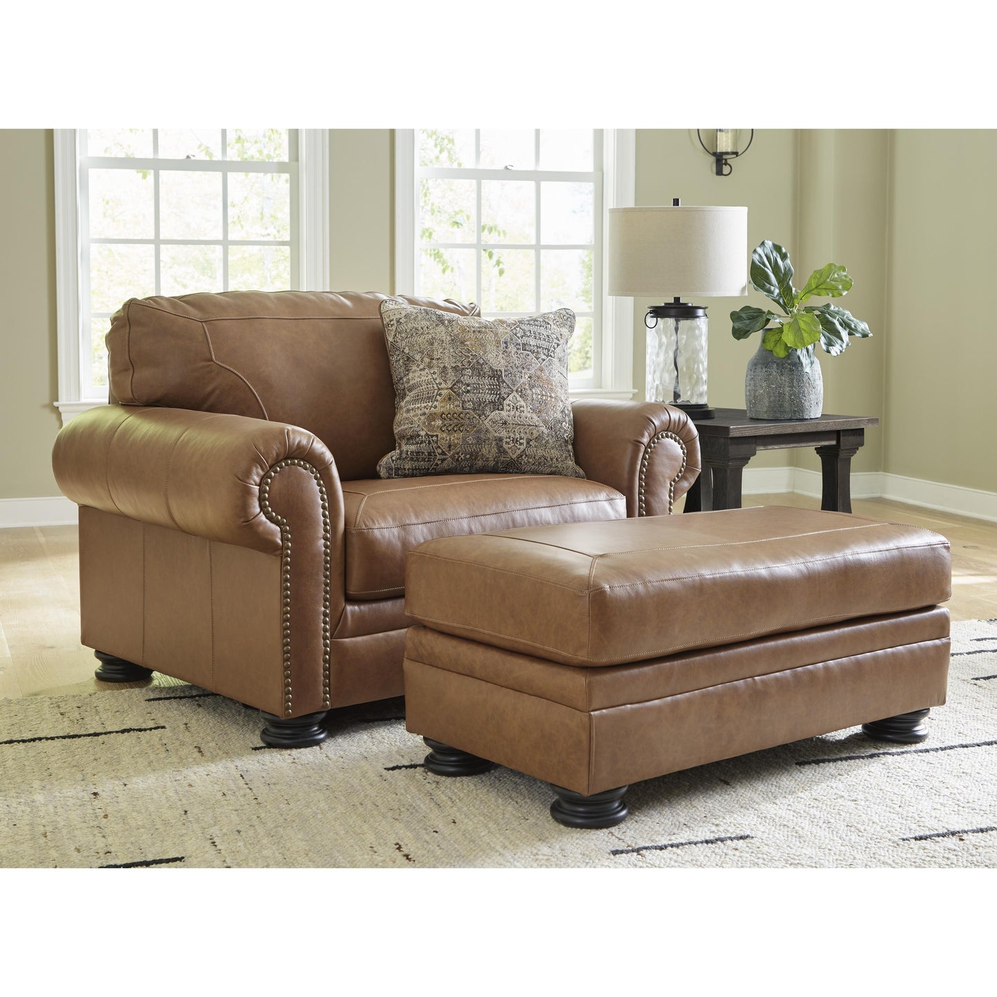 Signature Design by Ashley Carianna 57604U2 Oversized Chair and Ottoman IMAGE 1