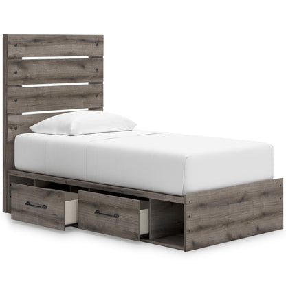  Signature Design by Ashley Graystorm PCB2405B18 Twin Panel Storage Bed IMAGE 2