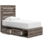  Signature Design by Ashley Graystorm B2405B19 Twin Panel Bed with Storage IMAGE 2