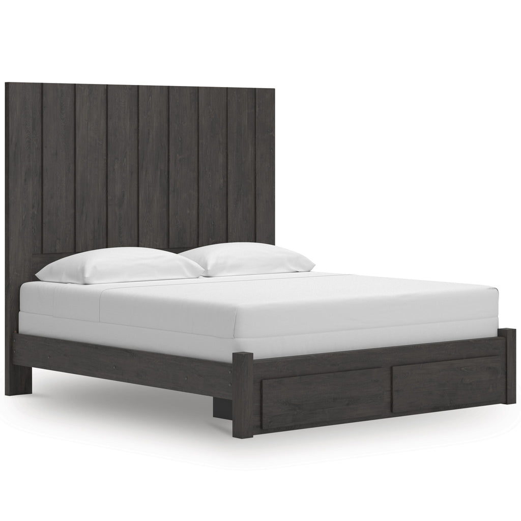 Signature Design by Ashley Fraluna B3370B9 King Panel Storage Bed IMAGE 1