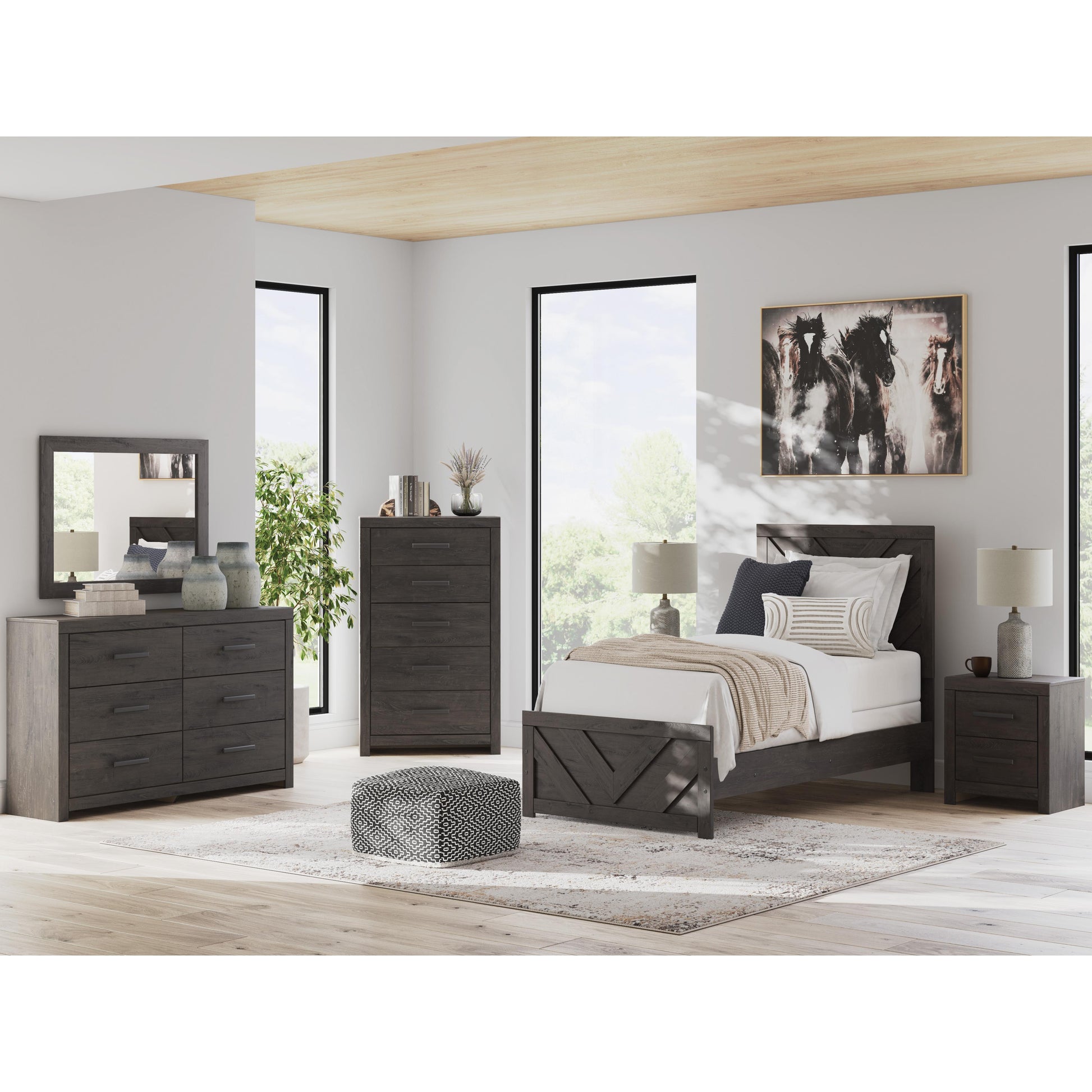 signature design by ashley 6 drawer dresser Signature Design by Ashley Maeling 6-Drawer Dresser with Mirror PCB111