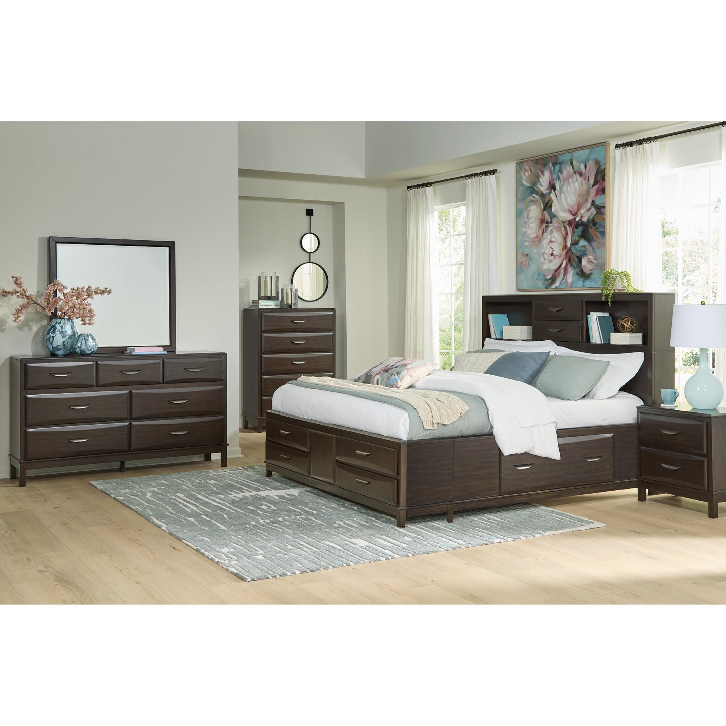 Signature Design by Ashley Vanmore B479-92 Two Drawer Night Stand IMAGE 7
