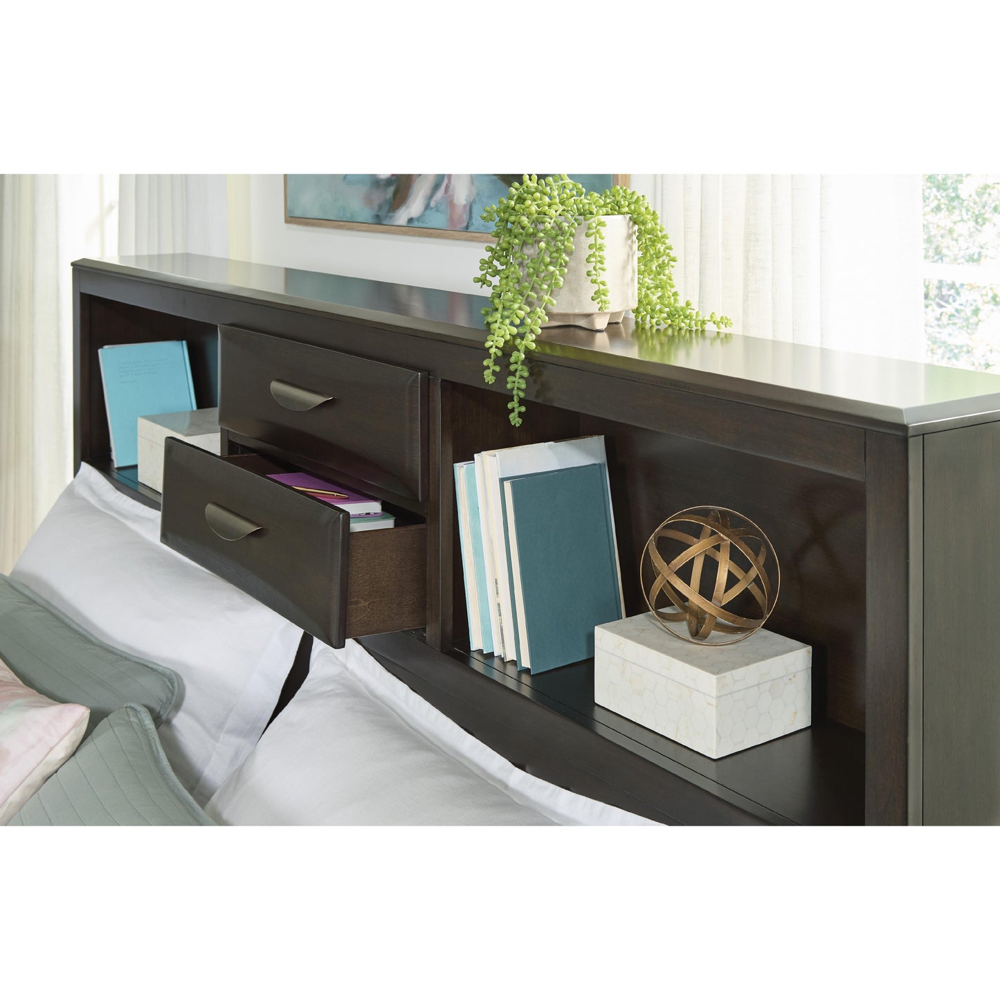 Signature Design by Ashley Vanmore B479B7 California King Storage Bed IMAGE 6