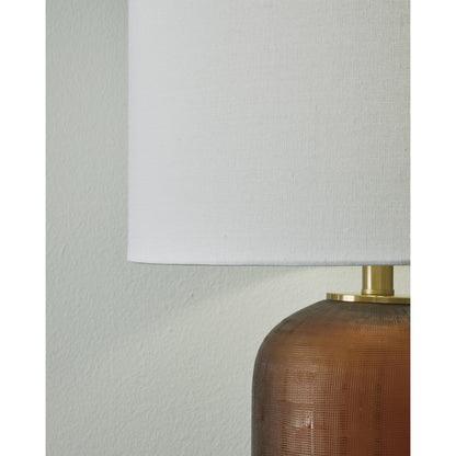 Signature Design by Ashley Farberman L430864 Glass Table Lamp IMAGE 3