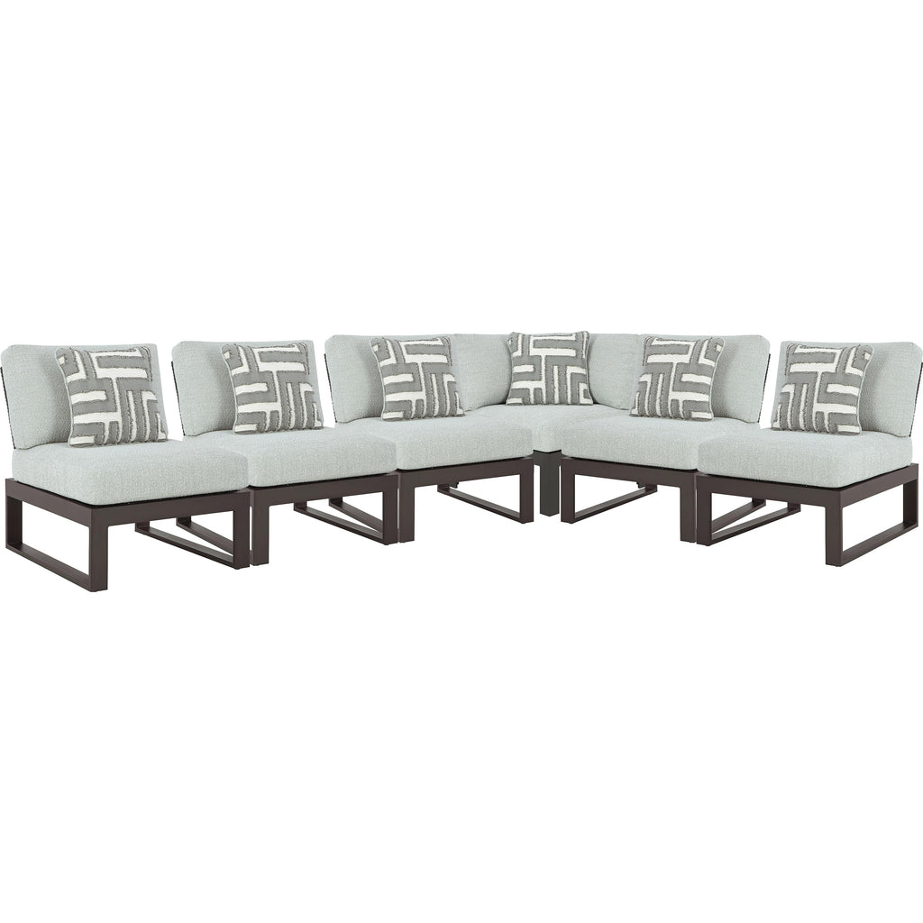  Signature Design by Ashley Beachloft P490P1 6 pc Outdoor Sectional IMAGE 1