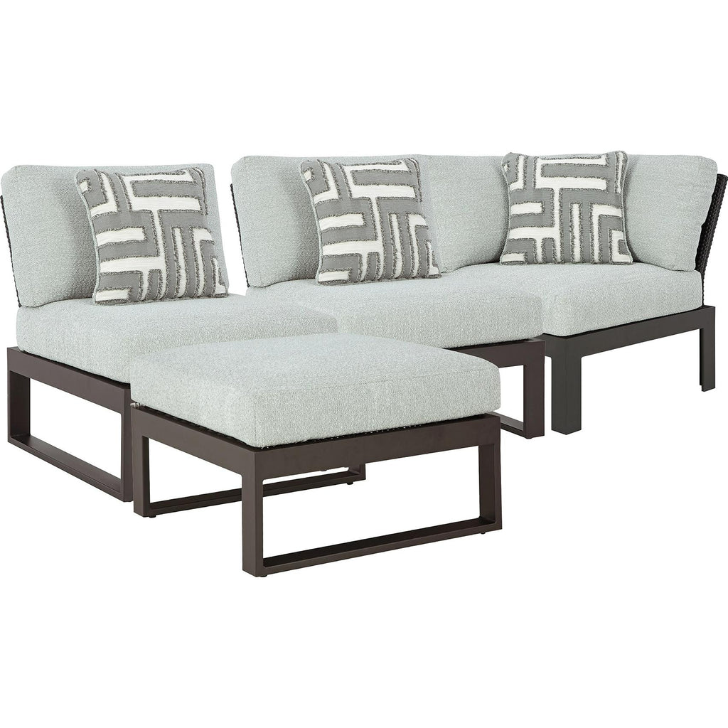  Signature Design by Ashley Beachloft P490P7 4 pc Outdoor Sectional IMAGE 1