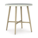 Signature Design by Ashley Seton Creek P798-613 Round Bar Table with Umbrella Option IMAGE 1