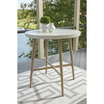 Signature Design by Ashley Seton Creek P798-613 Round Bar Table with Umbrella Option IMAGE 4