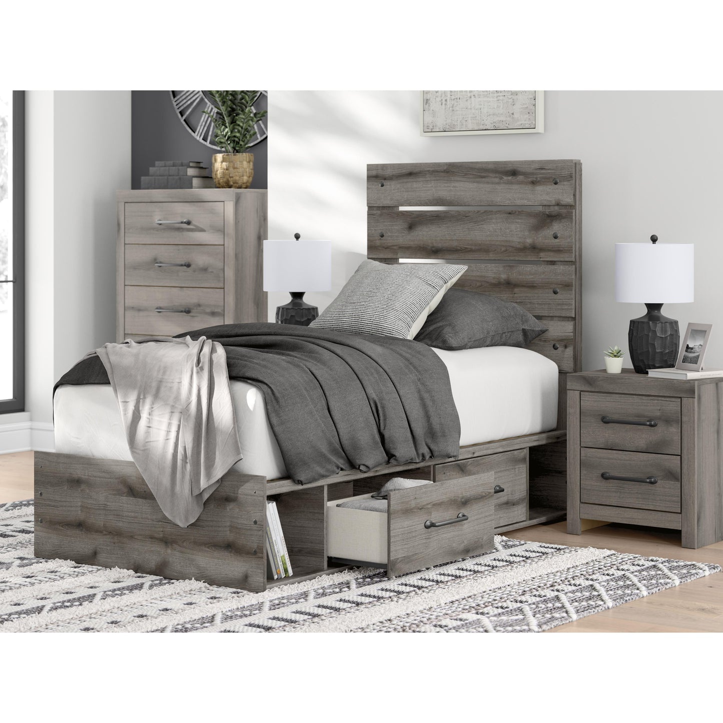 Signature Design by Ashley Graystorm PCB2405-92 Two Drawer Night Stand IMAGE 17
