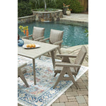 Signature Design by Ashley Cliff Trails PCP690-625 Rectangular Dining Table with Umbrella Option IMAGE 9