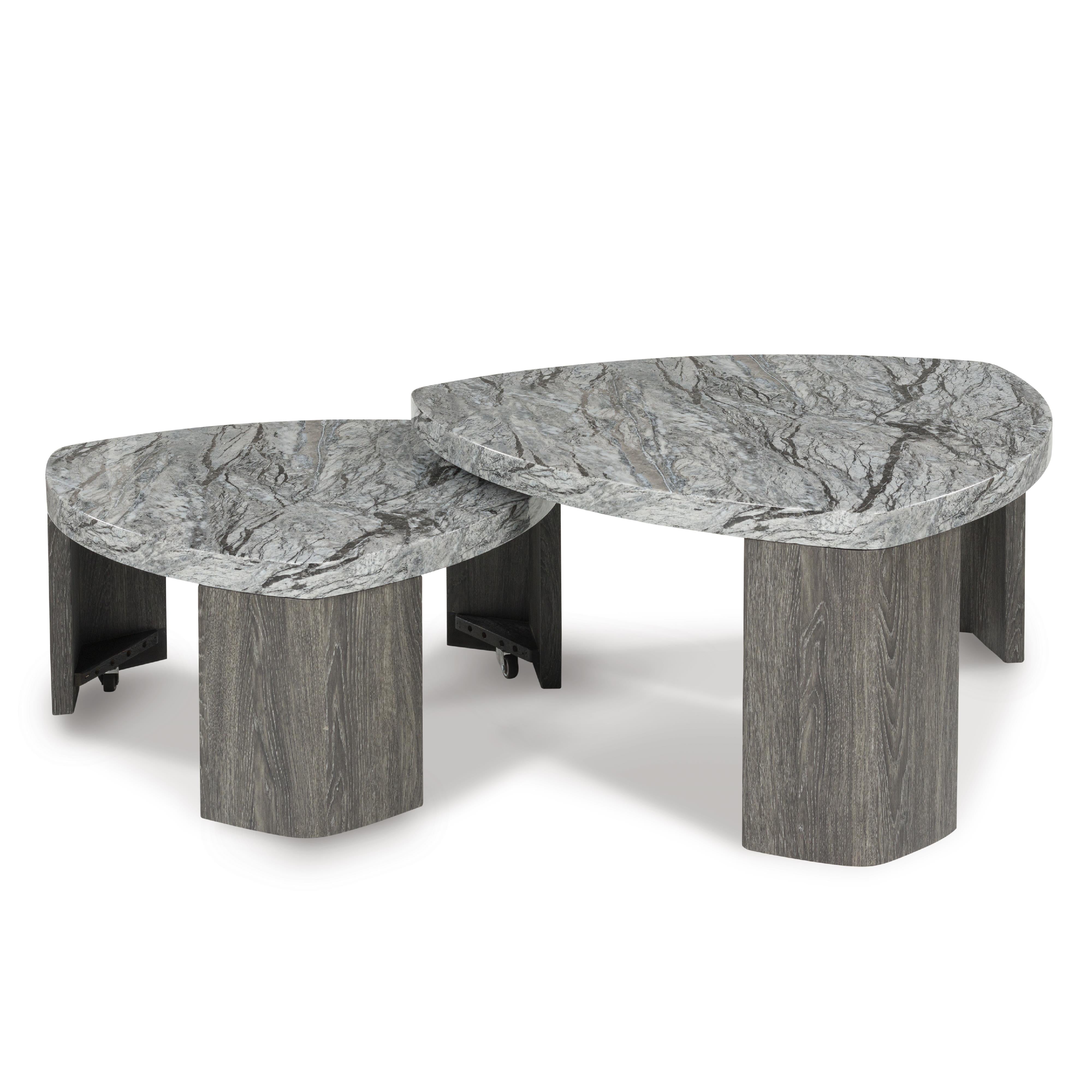 twicemore&moreユニット・オール Signature Design by Ashley Surmour T600-0 Stacked Cocktail Table