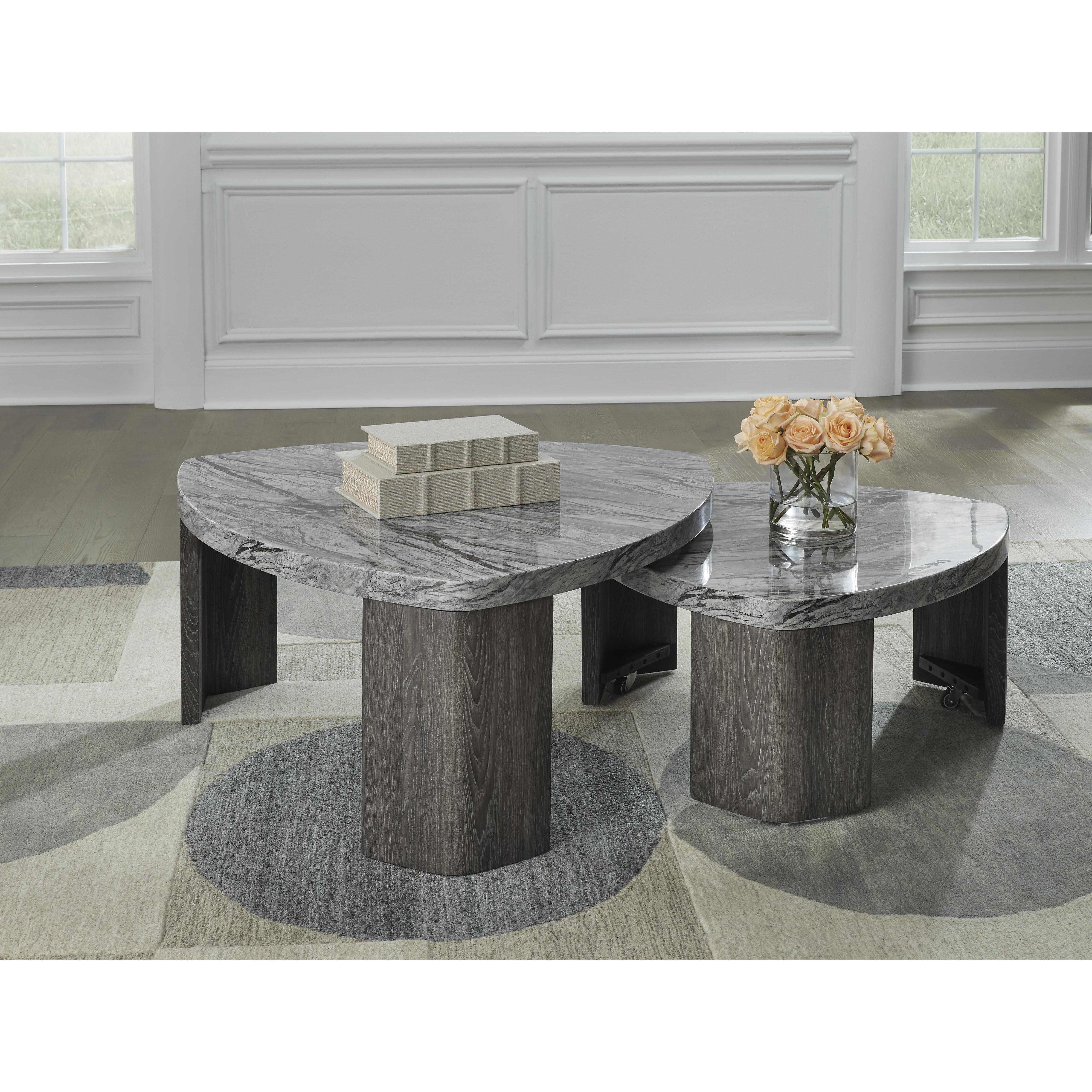 Signature Design by Ashley Surmour T600-0 Stacked Cocktail Table