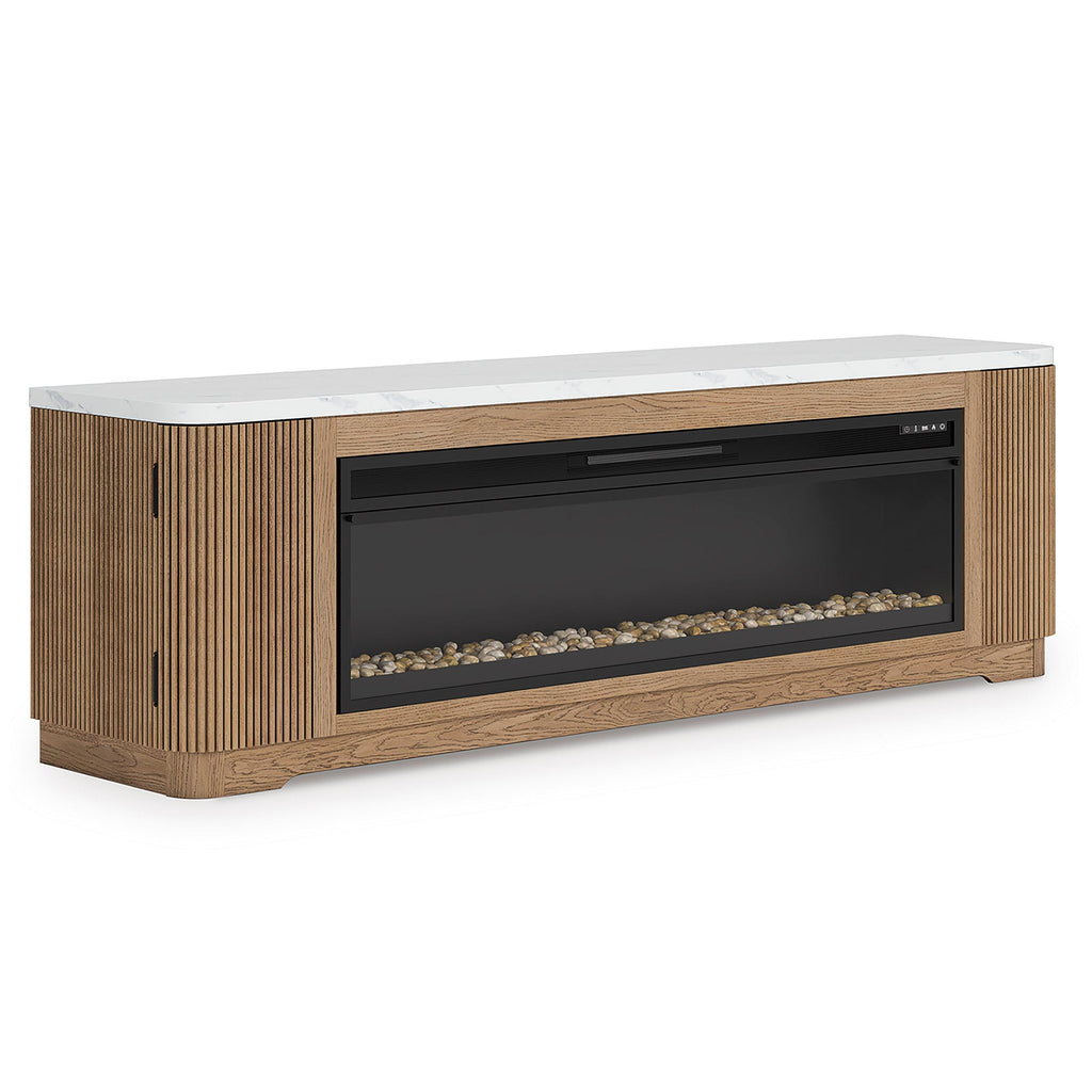  Signature Design by Ashley Camdill W808W1 80" TV Stand with Electric Fireplace IMAGE 1
