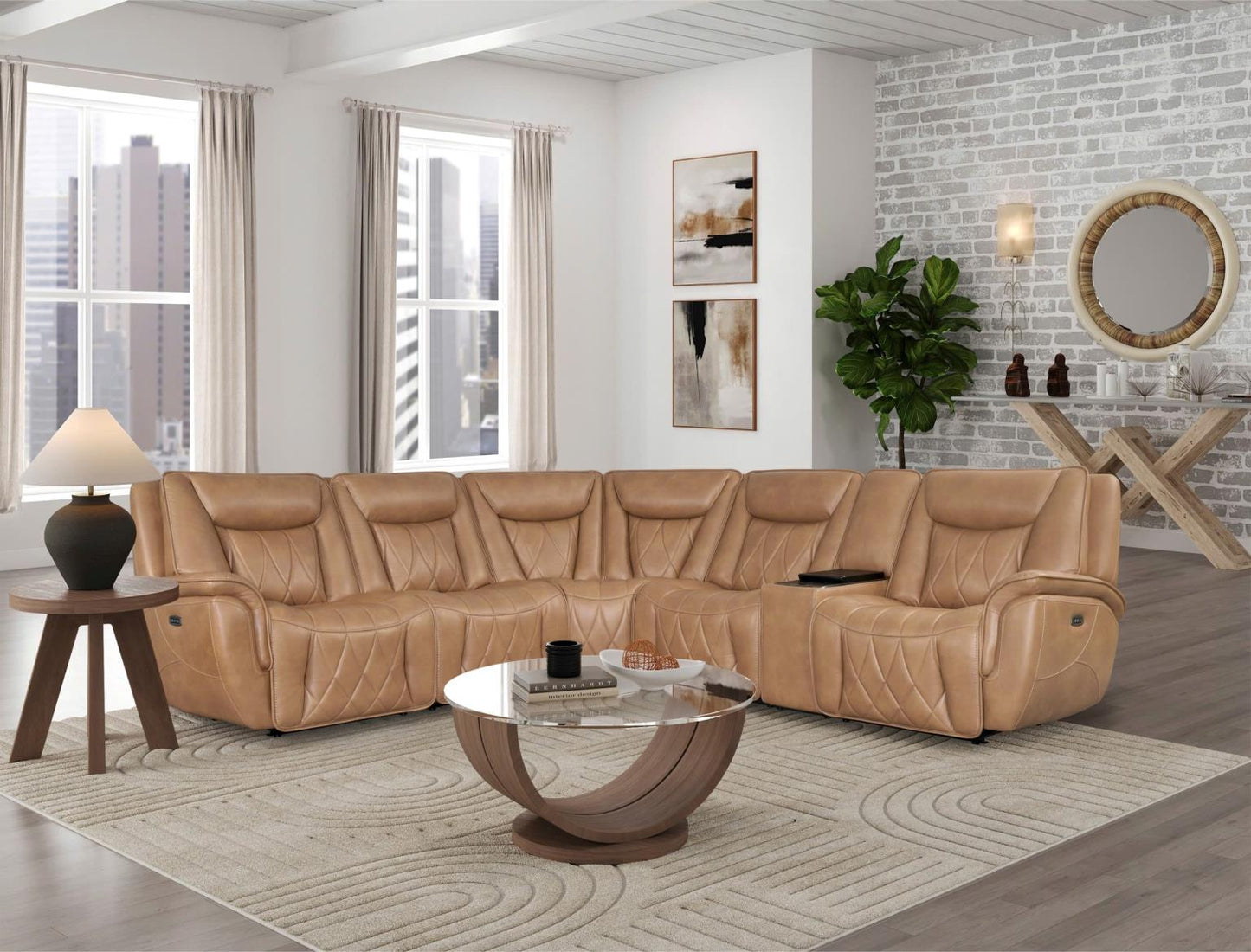 83106 - Montana Sectional - Carmel - American Furniture of Slidell