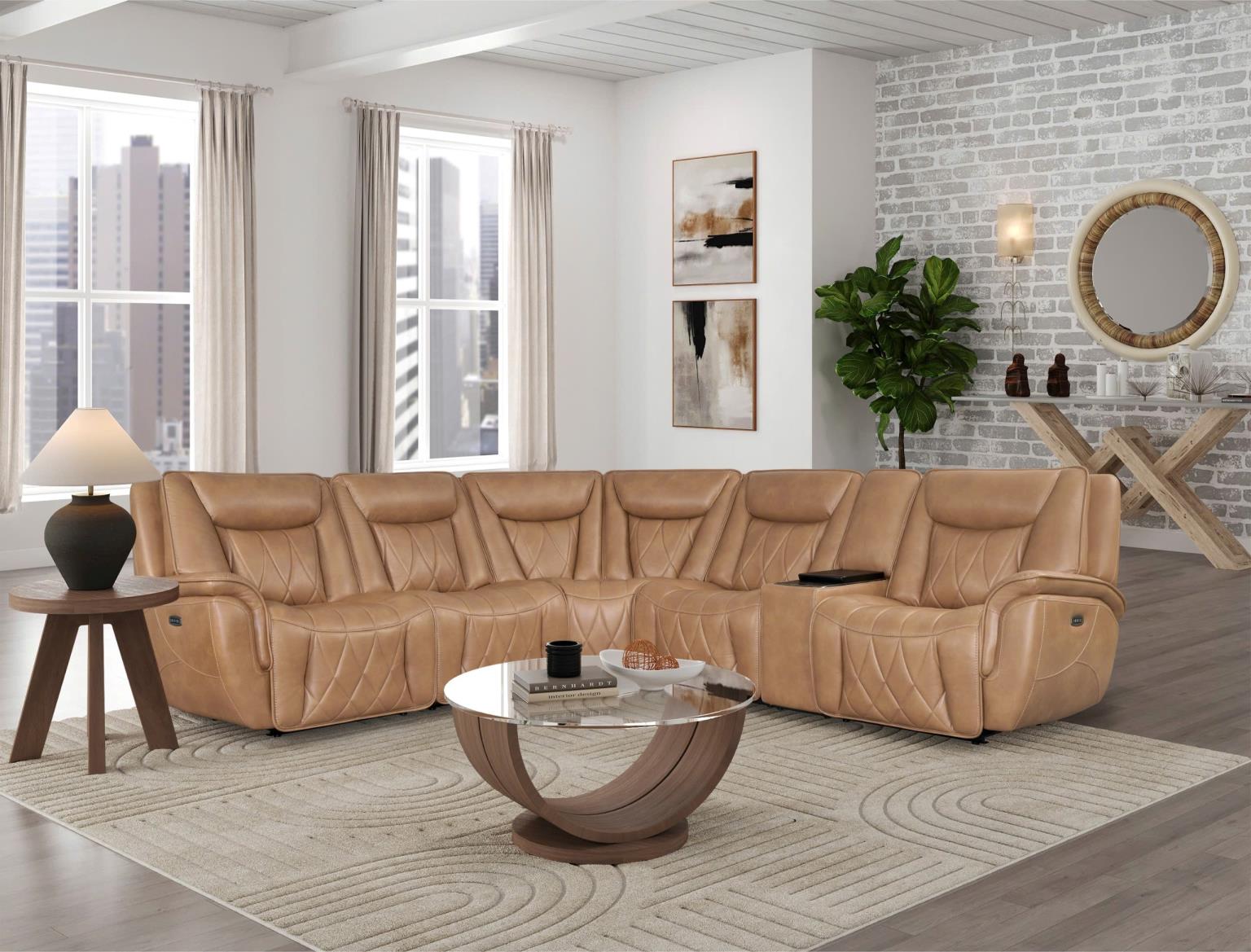 83106 - Montana Sectional - Carmel - American Furniture of Slidell