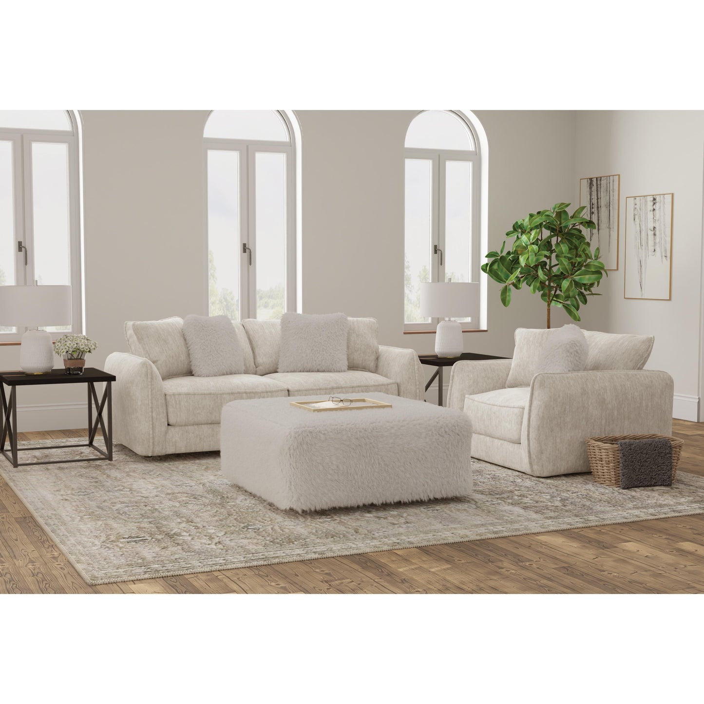  Jackson Furniture Bankside 2206-01 Chair 1/2 - Parchment IMAGE 2