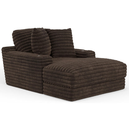  Jackson Furniture Comfrey 3045-09 Chaise - Chocolate IMAGE 1