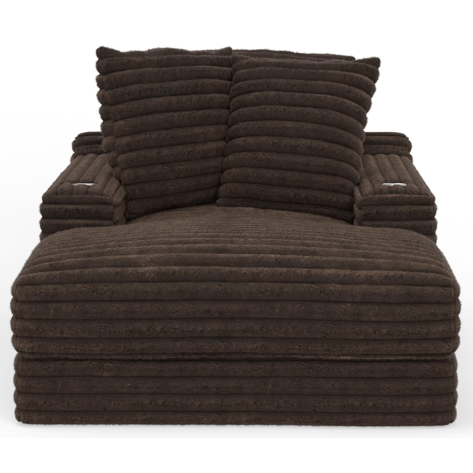  Jackson Furniture Comfrey 3045-09 Chaise - Chocolate IMAGE 2