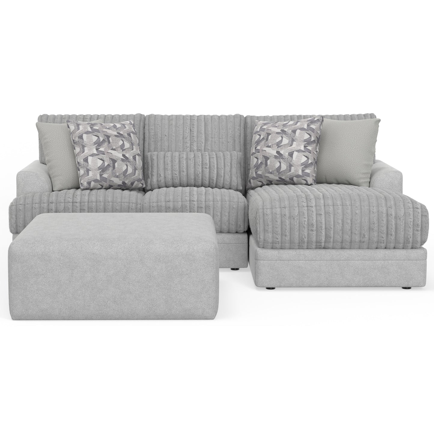  Jackson Furniture Titan 3480-12 Cocktail Ottoman - Moonstruck IMAGE 3