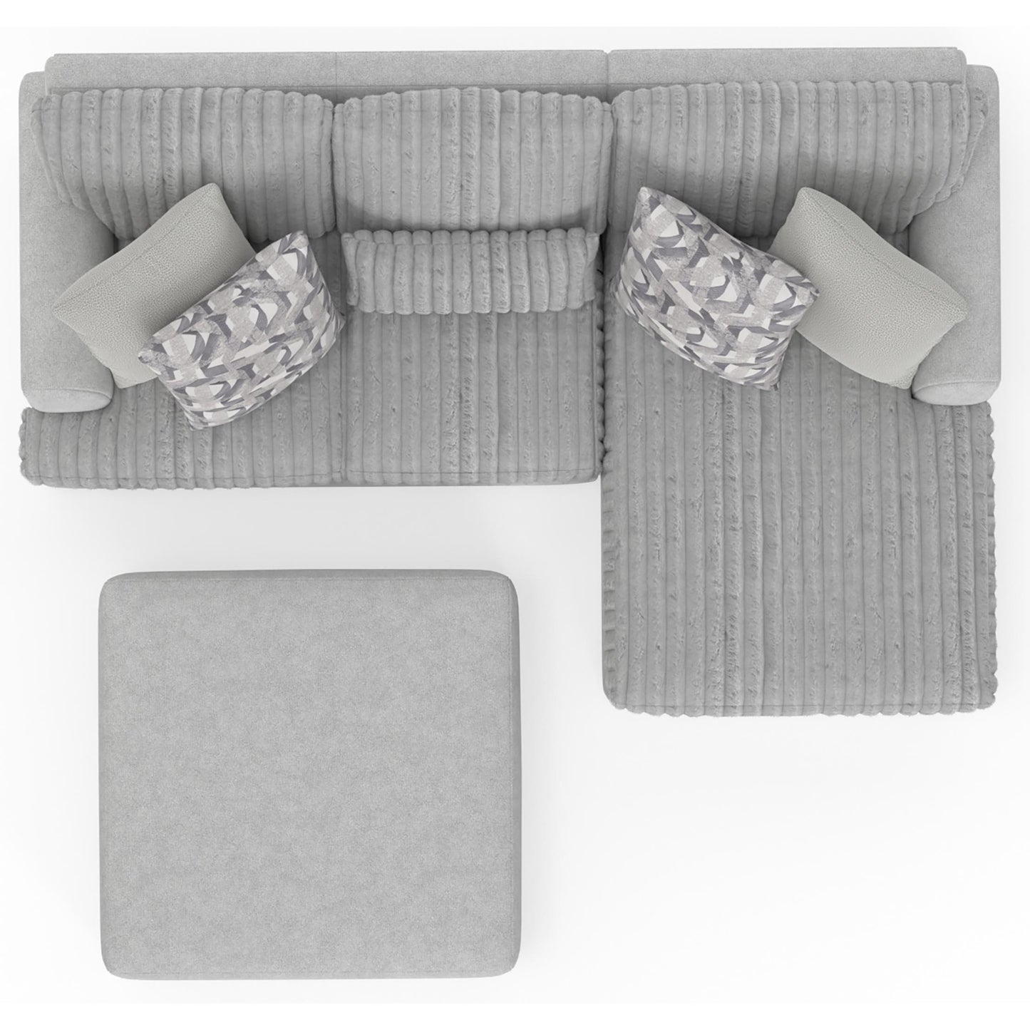  Jackson Furniture Titan 3480-12 Cocktail Ottoman - Moonstruck IMAGE 4