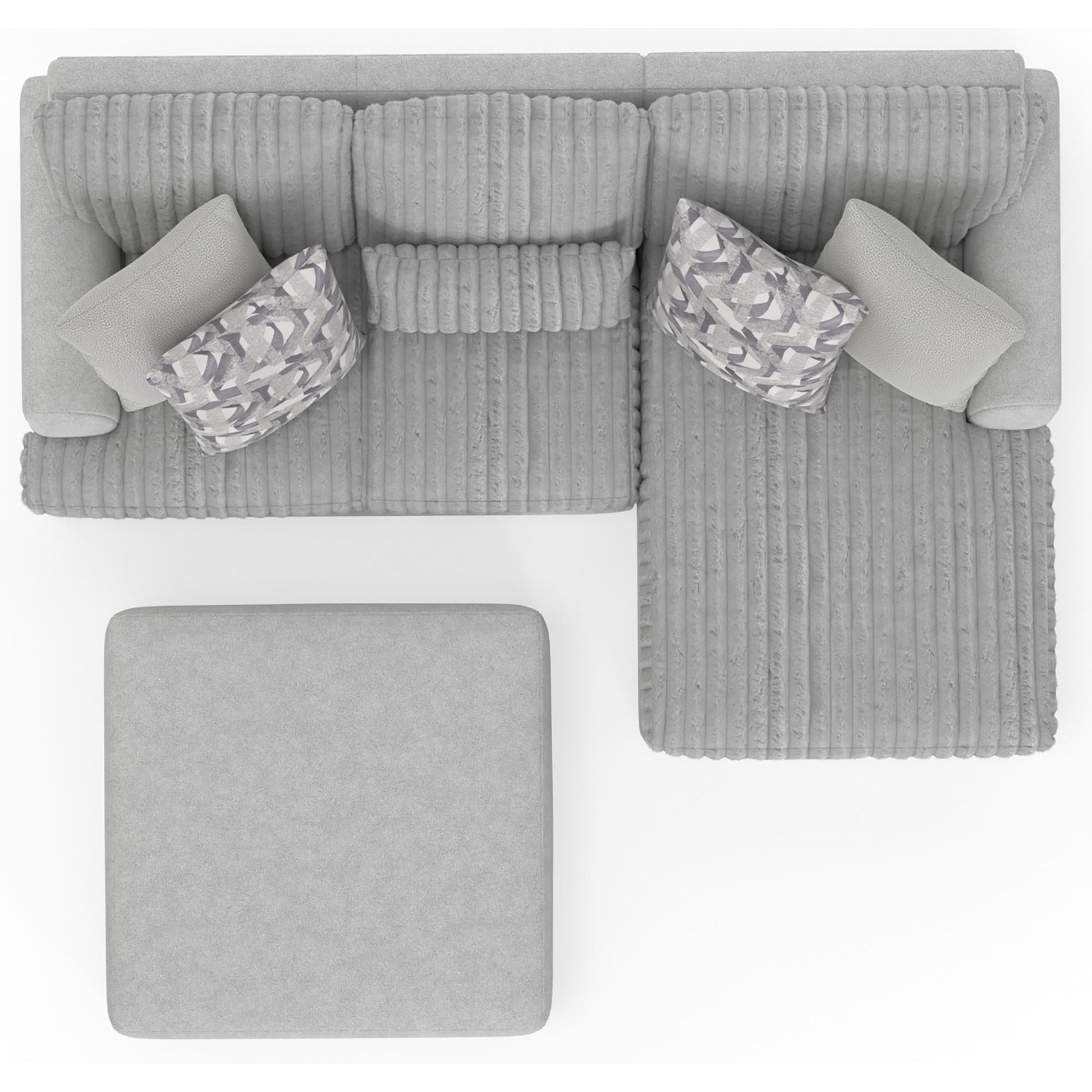  Jackson Furniture Titan 3480-12 Cocktail Ottoman - Moonstruck IMAGE 4