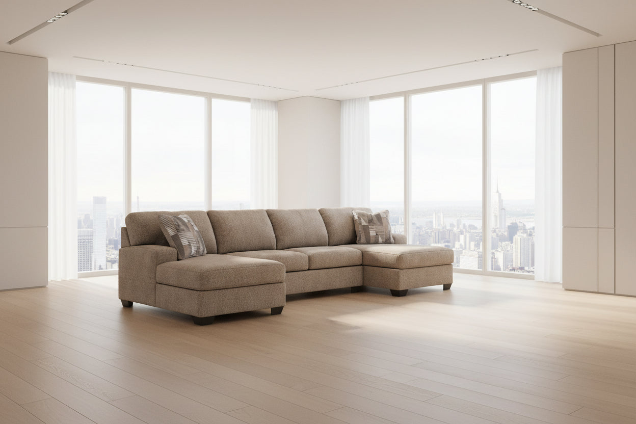 Benchcraft Seyler Lane 48404S3 3 pc Sectional with Double Chaise IMAGE 1