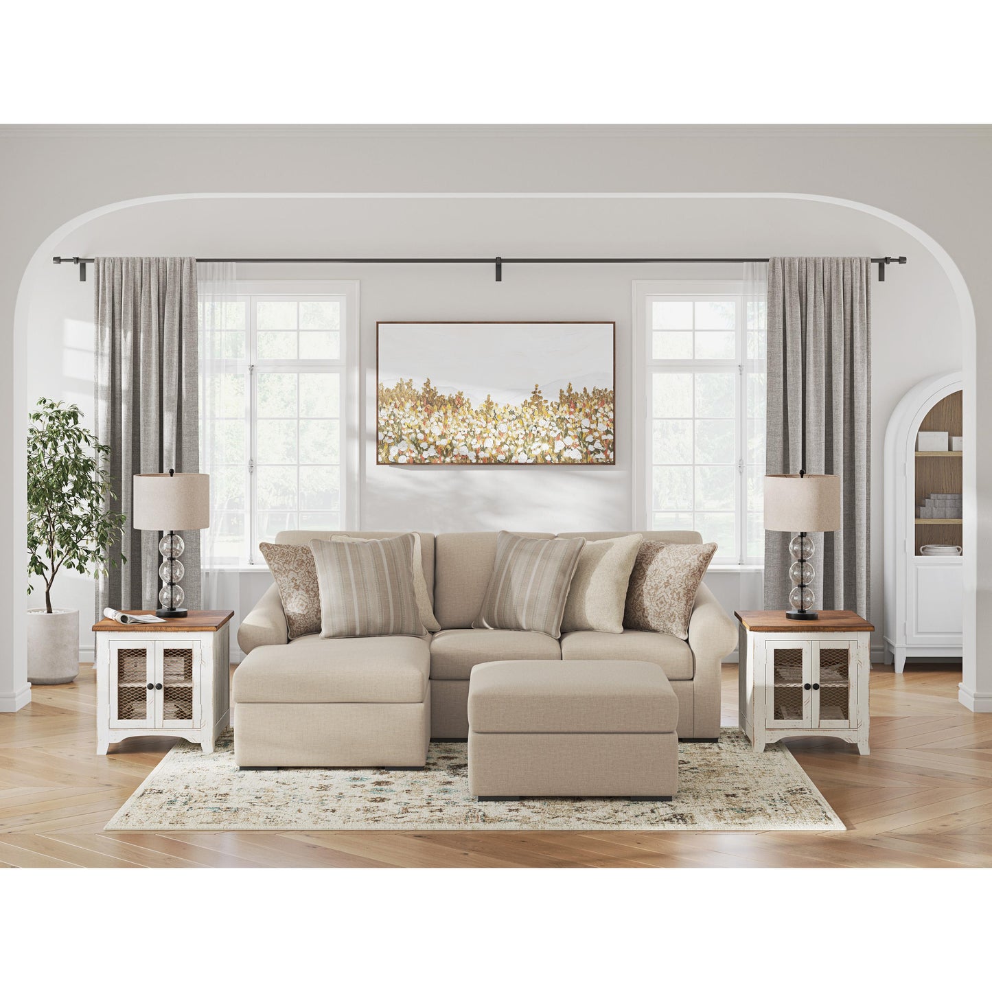 Benchcraft LadyMae 5940408 Oversized Accent Ottoman IMAGE 9