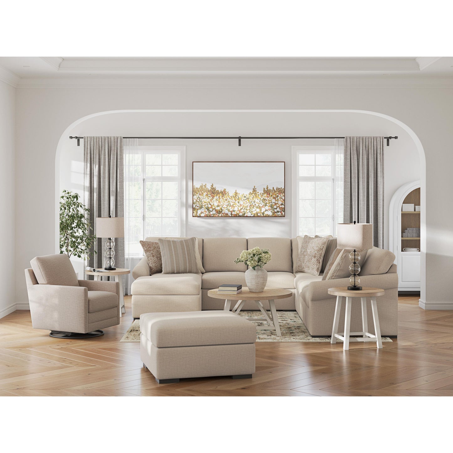 Benchcraft LadyMae 59404S8 5 pc Sectional with Chaise IMAGE 4