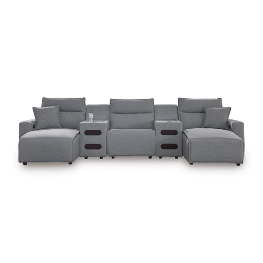 Signature Design by Ashley Modmax 65906S15 5 pc Power Reclining Sectional with Chaise IMAGE 1