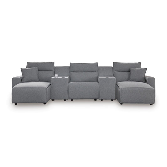 Signature Design by Ashley Modmax 65906S16 5 pc Power Reclining Sectional with Chaise IMAGE 1