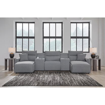  Signature Design by Ashley Modmax 65906S16 5 pc Power Reclining Sectional with Chaise IMAGE 5